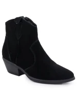 Dámské kožené kovbojské boty černé model 21905347 - Big Star