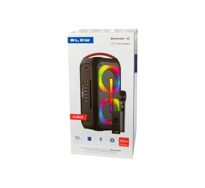 Reproduktor Bluetooth + dálkové ovládání + kabelový mikrofon