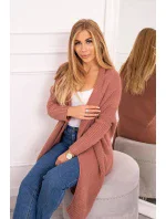 Svetr s netopýřími rukávy tmavě růžový