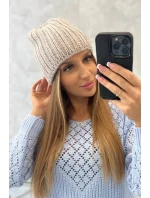 Dámská čepice Rebeka K345 beige Dámská čepice Rebeka K345 beige
