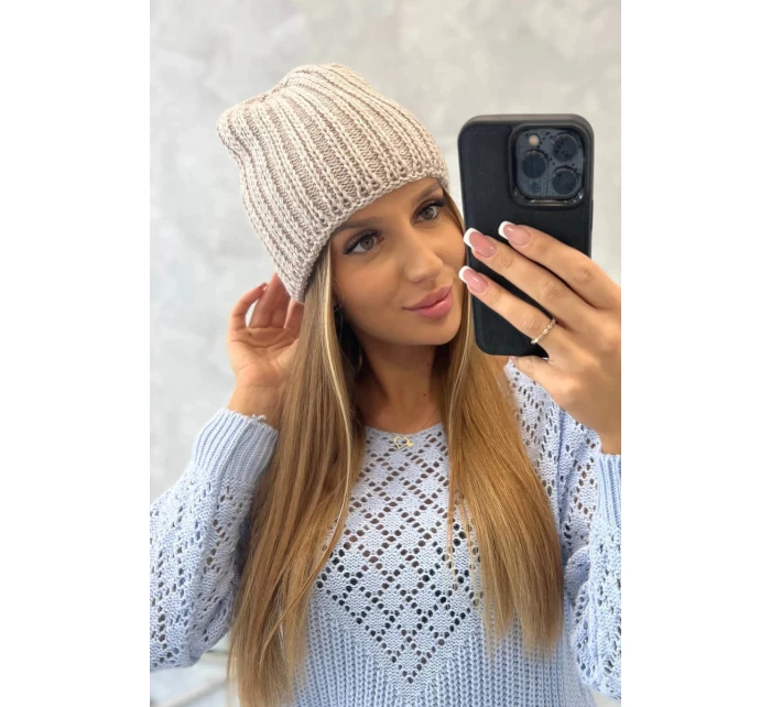 Dámská čepice Rebeka K345 beige Dámská čepice Rebeka K345 beige