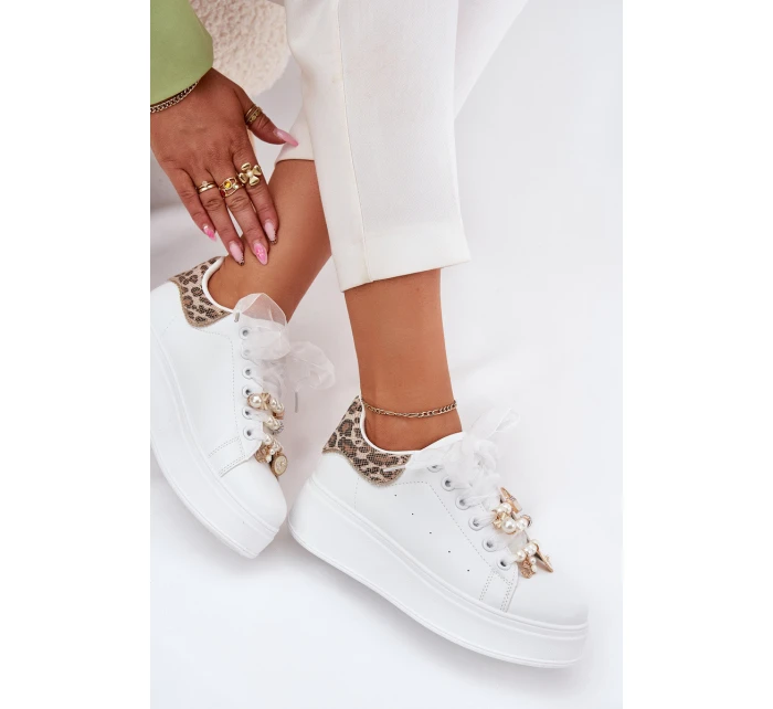 Dámské Tenisky Na Platformě S Bílé Panterka model 21699815 - Boto Dámské Tenisky Na Platformě S Bílé Panterka model 21699815 - Boto