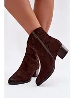 Dámské otevřené kotníkové boty Vinceza 58452 Čokoládové Dámské otevřené kotníkové boty Vinceza 58452 Čokoládové