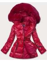 METALICZNA KURTKA DAMSKA CZERWONA model 21244032 - S'WEST