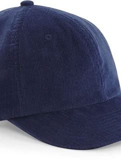 Beechfield B 682 6 panelová kšiltovka "Heritage Cord Cap" 53.0682 oxford navy