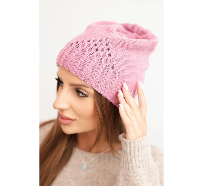 Čepice s rolováním Magda K293 camel