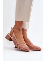 Lodičky Na Podpatku Růžové model 21655296 - Boto