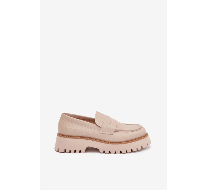 Dámské Mokasíny Na Platformě A Plochém Podpatku Big Star model 21705316 Béžové - Big Star Shoes