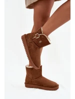 Dámské sněhule s přezkou model 21713336 Camel - Wrangler