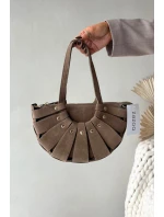 Kabelka z přírodního semiše béžová model 21728395 - Boto