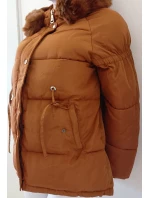 Dámská zimní bunda model 21758971 písková - FPrice