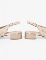 Stylové sandály dámské Jasnobeżowy Obcas Stylové sandály dámské Jasnobeżowy Obcas