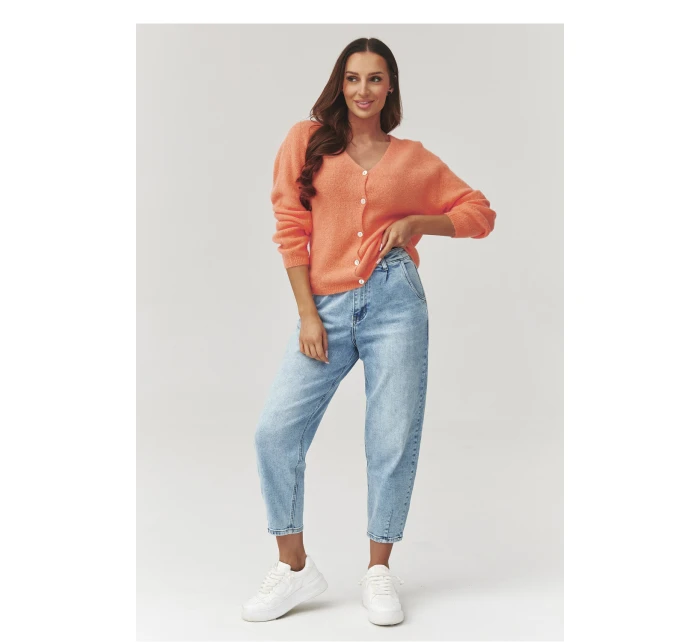 Svetr na zapínání  model 223256 Makadamia