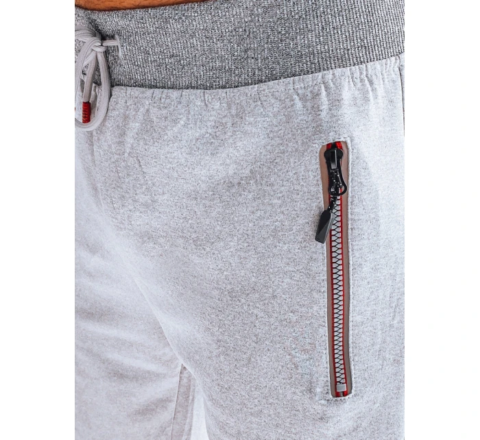 FashionStreet pánské světle šedé teplákové kraťasy SX2270