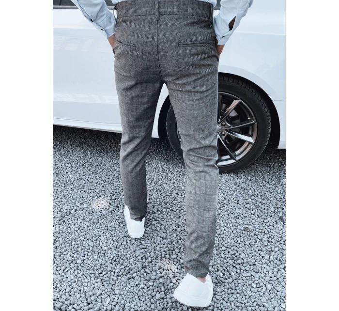 Pánské tmavě šedé kalhoty FashionStreet UX4390 Pánské tmavě šedé kalhoty FashionStreet UX4390