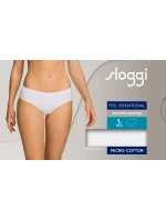 Dámské kalhotky Feel Sensational Midi - WHITE - bílé 0003 - SLOGGI Dámské kalhotky Feel Sensational Midi - WHITE - bílé 0003 - SLOGGI