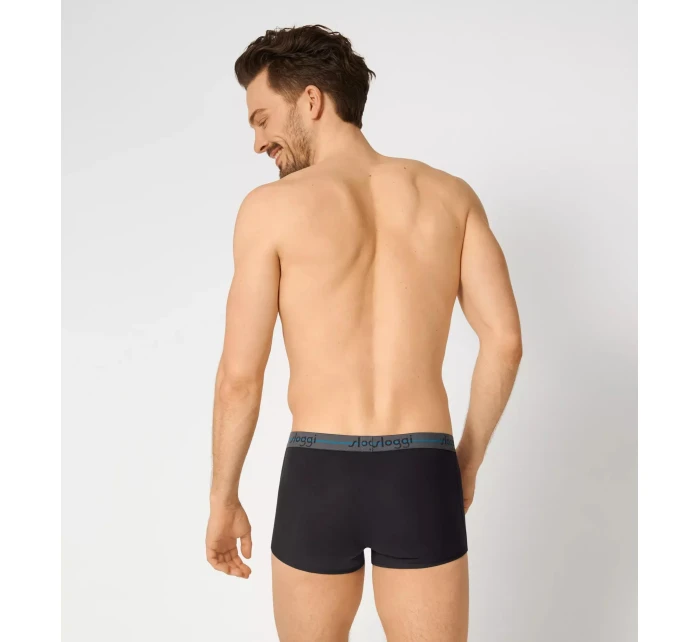 Pánské boxerky Start Hipster C2P box - BROWN - LIGHT COMBINATION - šedá- černá M003 - SLOGGI Pánské boxerky Start Hipster C2P box - BROWN - LIGHT COMBINATION - šedá- černá M003 - SLOGGI
