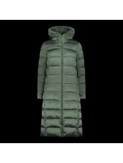 Dámská zimní bunda s kapucí  kabát dlouhý zelený model 21350585 - CMP