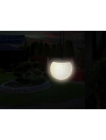SOLÁRNÍ LAMPA PLASTOVÁ KOULE ZÁVĚSNÁ 20CM