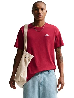 Pánské tričko Nike Club Tee červené AR4997 613 pánské