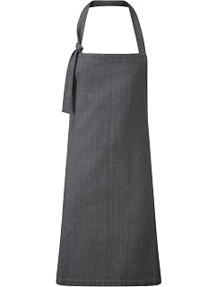 PR 122 Zástěra s laclem a kapsami grey denim model 22452057 - Premier