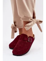 Dámské chodítka s přezkou Bordó Delirisse Dámské chodítka s přezkou Bordó Delirisse