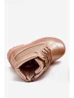 Dětské boty traperky zateplené Champagne Dexter Dětské boty traperky zateplené Champagne Dexter