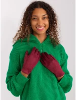 Rękawiczki AT RK model 19381400 bordowy - FPrice Rękawiczki AT RK model 19381400 bordowy - FPrice