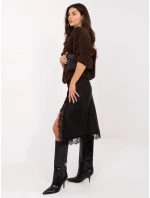 Sweter IT SW model 21730900 ciemny brązowy - FPrice Sweter IT SW model 21730900 ciemny brązowy - FPrice