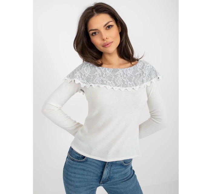 Sweter LK SW  jasny beżowy model 21858926 - FPrice