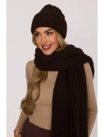 model 21479261 Žebrovaná čepice hnědá - Moe