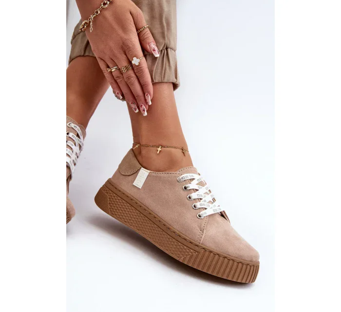 Dámské tenisky MEMORY FOAM SYSTEM BIG STAR Tmavě béžové Dámské tenisky MEMORY FOAM SYSTEM BIG STAR Tmavě béžové