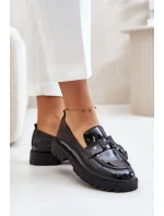 Dámské lakované mokasíny Vinceza černé Dámské lakované mokasíny Vinceza černé