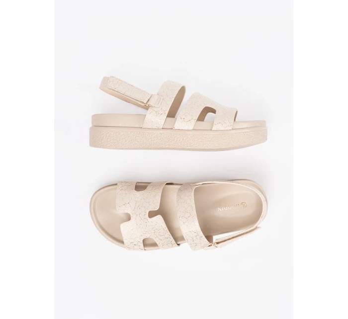 Stylové dámské hnědé sandály platforma Stylové dámské hnědé sandály platforma