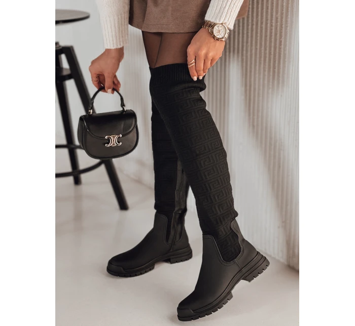 Dámské kozačky black Dstreet model 21982183 - FashionStreet