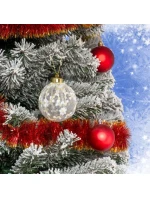 PLASTOVÁ CETKA BEZPEČNÁ 8CM KRAJKOVÁ HVĚZDA DEKORACE SLÍDA