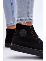 Dámské klasické vysoké tenisky Big Star model 21611825 Černé - Big Star Shoes Dámské klasické vysoké tenisky Big Star model 21611825 Černé - Big Star Shoes