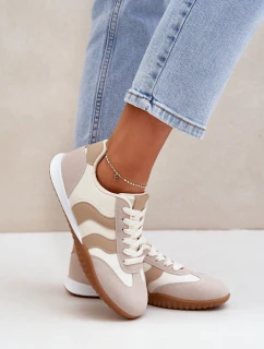 Klasické Dámské Tenisky Z Eko Kůže Béžové Maretina