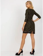 Dámské šaty LK SK model 17925136 černé a zlaté - FPrice Dámské šaty LK SK model 17925136 černé a zlaté - FPrice