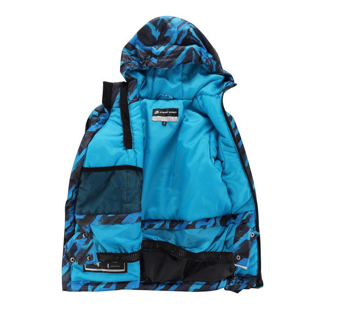 Dětská lyžařská bunda s membránou ptx ALPINE PRO GHADO electric blue lemonade varianta pa