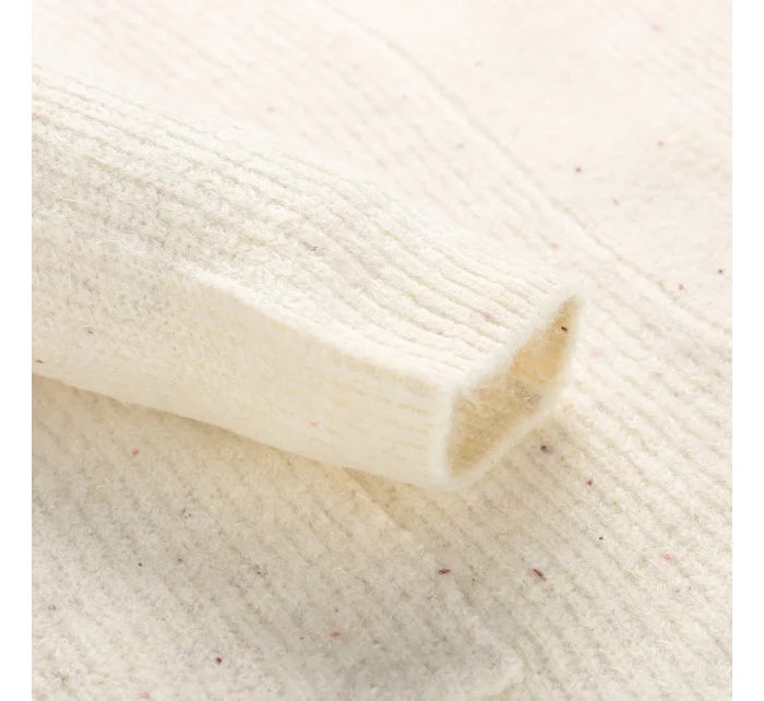 Dlouhý dámský svetr nax NAX HOXA creme Dlouhý dámský svetr nax NAX HOXA creme