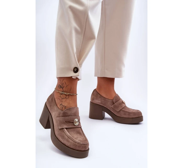 Polobotky na podpatku  model 183948 Step in style