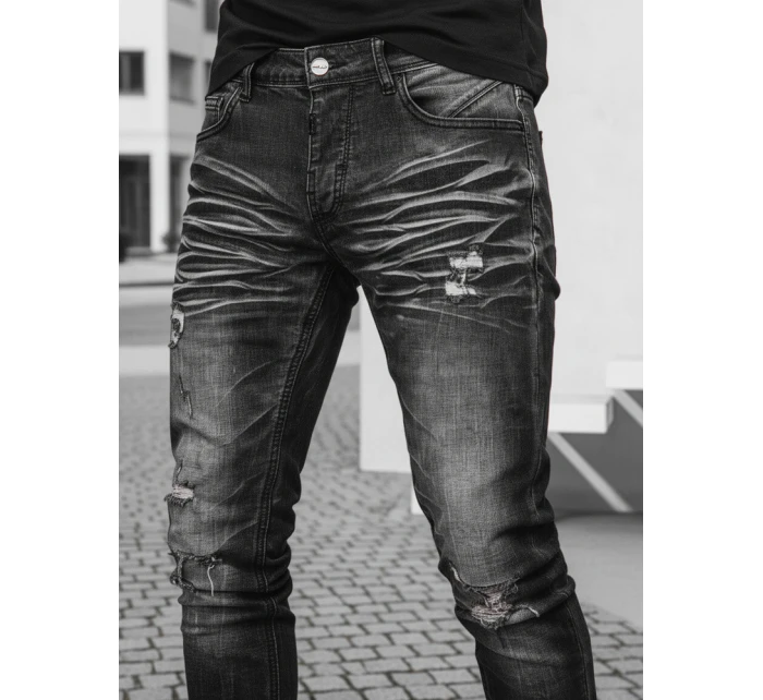 Pánské džínové kalhoty černé Dstreet UX3949
