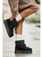 Sněhule S Na Platformě Černé model 21676673 - Boto Sněhule S Na Platformě Černé model 21676673 - Boto