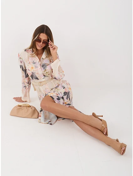 Šaty MI SK 82877.12P světle béžové