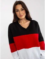 Mikina RV BL 8377.89 černá a červená