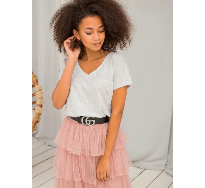 Tričko RV TS model 14829125 světle šedá - FPrice Tričko RV TS model 14829125 světle šedá - FPrice