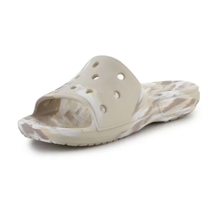 Dámské žabky Classic Marbled Slide 206879-2Y3 hnědé - Crocs