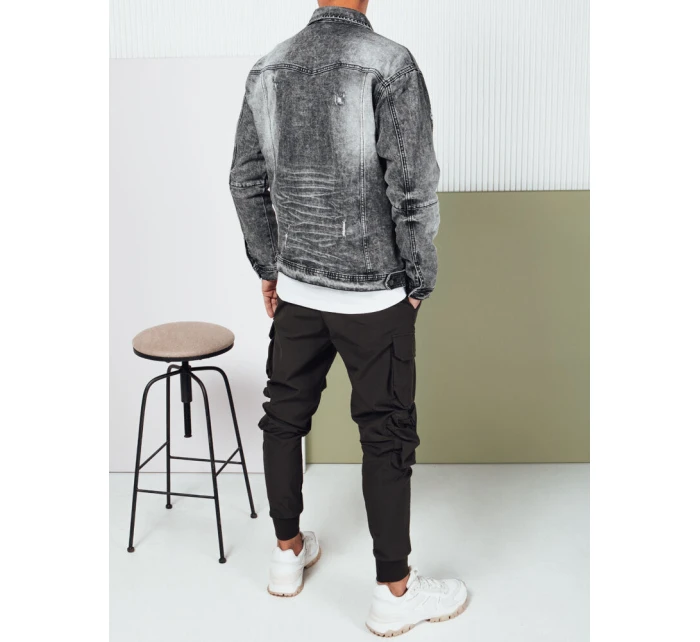 Pánská džínová bunda černá model 21974400 - Dstreet