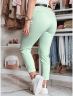 Dámské kalhoty slim fit s páskem TAIRONIK mint FashionStreet UY2541